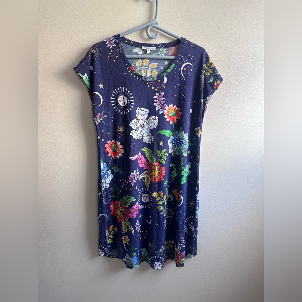 Johnny Was Aurora Borealis Shirt dress size small